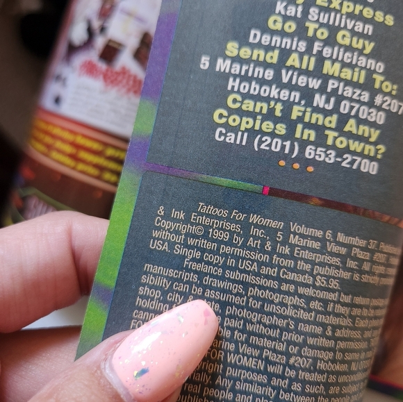 Vintage Tattoo Magazine Lot Of 6 1999 2000 Tattoos For Women 90s Y2K - Picture 2 of 3
